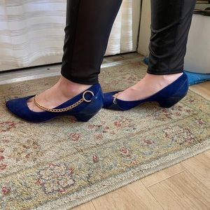 Urban Outfitters Made by Elves Suede & Patent Low Heels